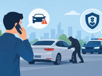 Vigilancia y rastreo satelital en operación de robo vehicular.