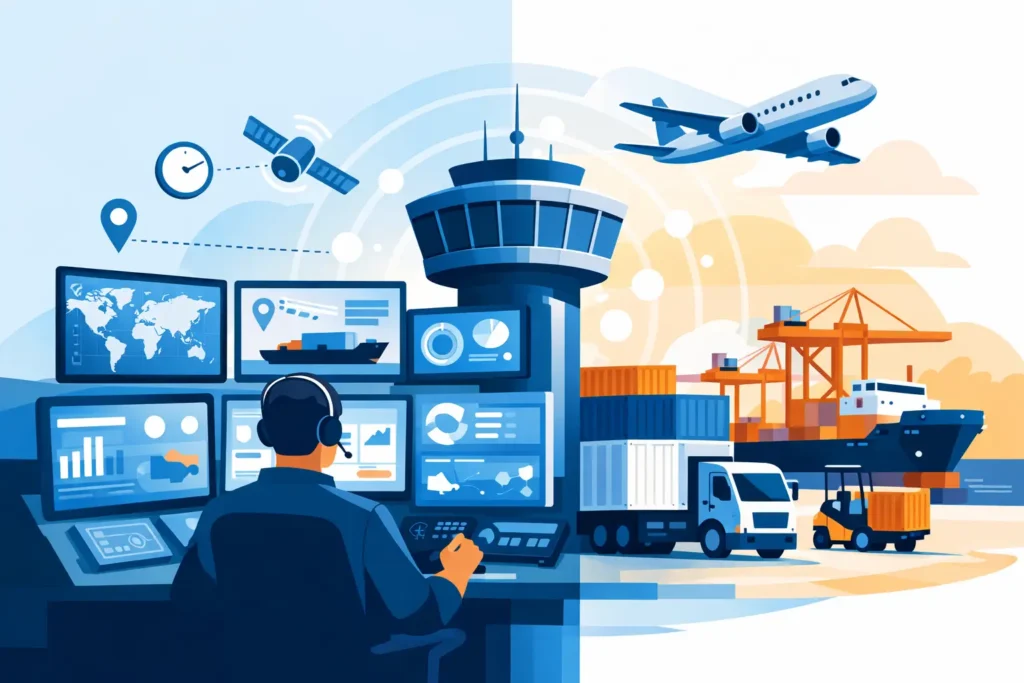 Torre de control logística 24/7 para tu carga