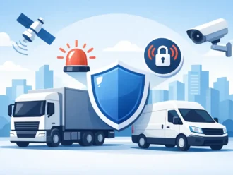Sistema de monitoreo satelital y cámaras de seguridad para vehículos.