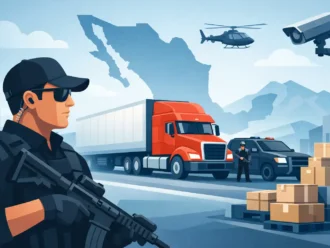 Vigilancia y monitoreo de carga con tecnología satelital y CCTV.