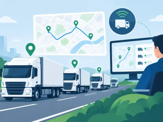 Monitoreo en tiempo real de vehículos y carga con tecnología GPS.