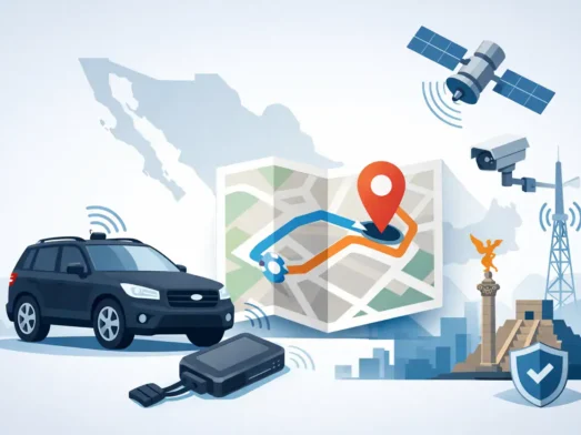 Vehículo con rastreo satelital y torre de control 24/7 en México.