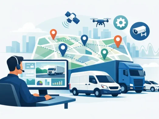 Sistema de rastreo satelital y control de flotillas empresariales.