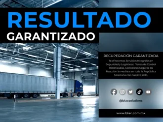 Sistema de rastreo satelital y torre de control 24/7 para logística.